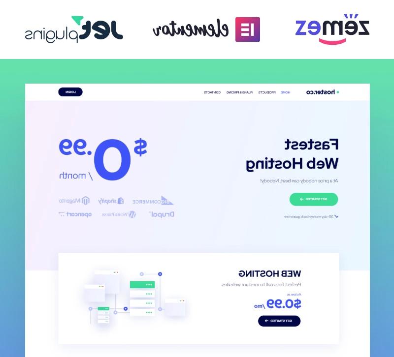 Hoster.co - Web Hosting Template for Providers Company with Elementor WordPress Theme