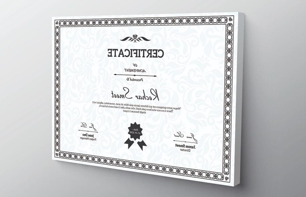 Rechar Achievement Certificate Template